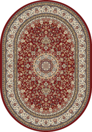 Dynamic Rugs Ancient Garden 57119 Red/Ivory Area Rug Oval Image