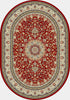 Dynamic Rugs Ancient Garden 57119 Red/Ivory Area Rug Oval Image