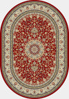 Dynamic Rugs Ancient Garden 57119 Red/Ivory Area Rug Oval Image