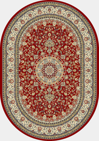 Dynamic Rugs Ancient Garden 57119 Red/Ivory Area Rug Oval Image