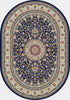Dynamic Rugs Ancient Garden 57119 Blue/Ivory Area Rug Oval Shot