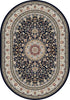 Dynamic Rugs Ancient Garden 57119 Blue/Ivory Area Rug Oval Image