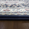Dynamic Rugs Ancient Garden 57119 Blue/Ivory Area Rug Detail Image