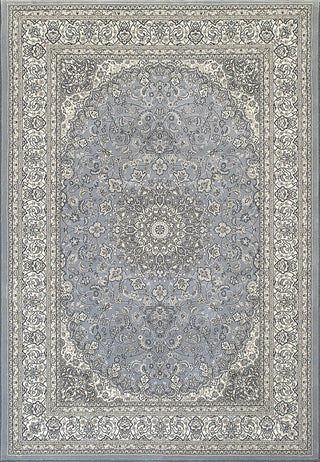 Dynamic Rugs Ancient Garden 57119 Steel Blue/Cream Area Rug main image