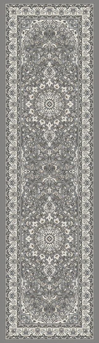 Dynamic Rugs Ancient Garden 57119 Grey/Cream Area Rug Finished Runner Image