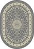 Dynamic Rugs Ancient Garden 57119 Grey/Cream Area Rug Oval Image