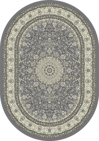 Dynamic Rugs Ancient Garden 57119 Grey/Cream Area Rug Oval Image