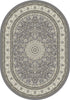 Dynamic Rugs Ancient Garden 57119 Grey/Cream Area Rug Oval Image