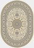 Dynamic Rugs Ancient Garden 57119 Ivory Area Rug Oval Shot