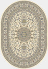 Dynamic Rugs Ancient Garden 57119 Ivory Area Rug Oval Shot