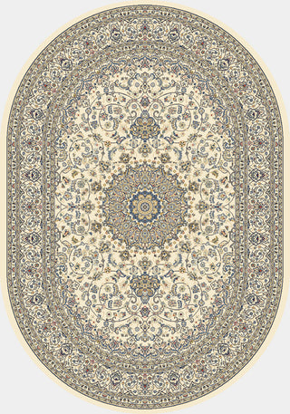 Dynamic Rugs Ancient Garden 57119 Ivory Area Rug Oval Image