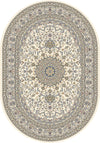 Dynamic Rugs Ancient Garden 57119 Ivory Area Rug Oval Image
