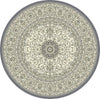 Dynamic Rugs Ancient Garden 57119 Cream/Grey Area Rug Round Shot