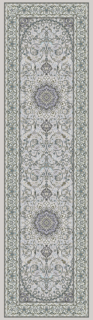 Dynamic Rugs Ancient Garden 57119 Soft Grey/Cream Area Rug Finished Runner Image