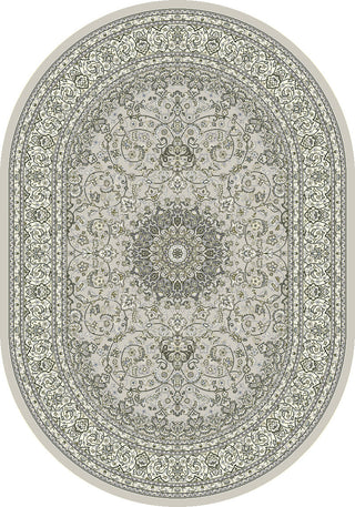 Dynamic Rugs Ancient Garden 57119 Soft Grey/Cream Area Rug Oval Image