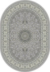 Dynamic Rugs Ancient Garden 57119 Soft Grey/Cream Area Rug Oval Image