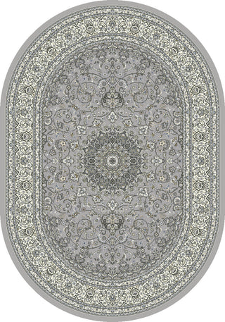 Dynamic Rugs Ancient Garden 57119 Soft Grey/Cream Area Rug Oval Image