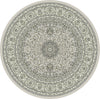 Dynamic Rugs Ancient Garden 57119 Soft Grey/Cream Area Rug Round Image