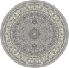 Dynamic Rugs Ancient Garden 57119 Soft Grey/Cream Area Rug Round Image
