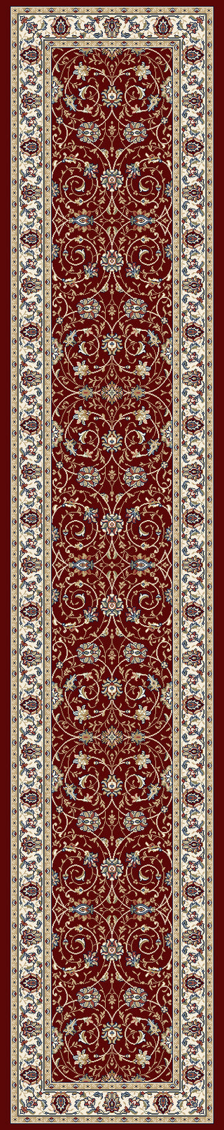 Dynamic Rugs Ancient Garden 57120 Red/Ivory Area Rug Finished Runner Image