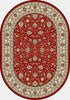 Dynamic Rugs Ancient Garden 57120 Red/Ivory Area Rug Oval Shot