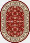 Dynamic Rugs Ancient Garden 57120 Red/Ivory Area Rug Oval Shot