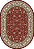 Dynamic Rugs Ancient Garden 57120 Red/Ivory Area Rug Oval Image