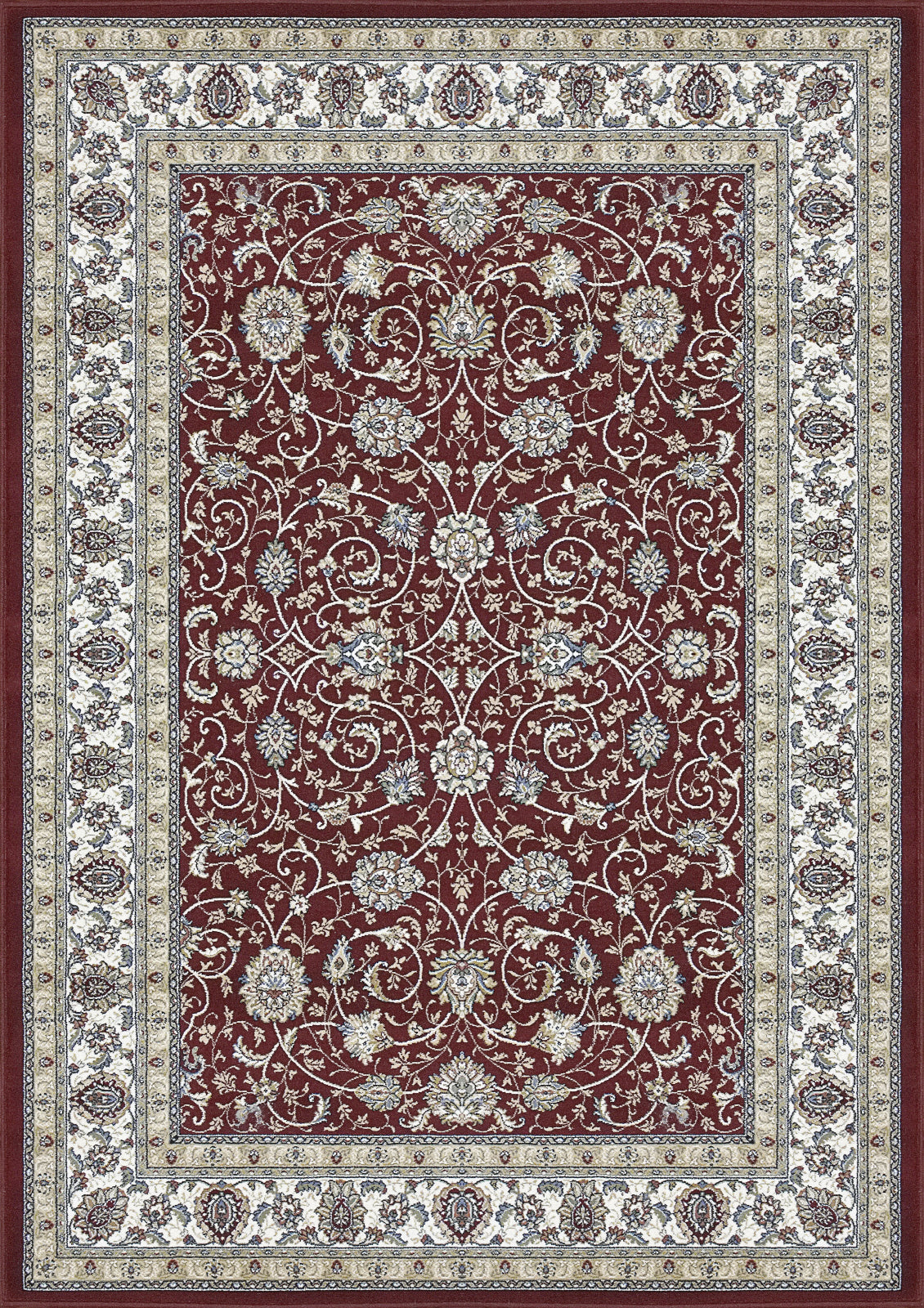 Dynamic Rugs Ancient Garden 57120 Red/Ivory Area Rug main image