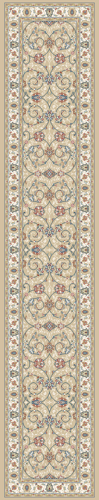 Dynamic Rugs Ancient Garden 57120 Light Gold/Ivory Area Rug Finished Runner Image