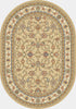 Dynamic Rugs Ancient Garden 57120 Light Gold/Ivory Area Rug Oval Image