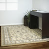 Dynamic Rugs Ancient Garden 57120 Light Gold/Ivory Area Rug Lifestyle Image Feature