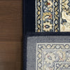 Dynamic Rugs Ancient Garden 57120 Blue/Ivory Area Rug Detail Image