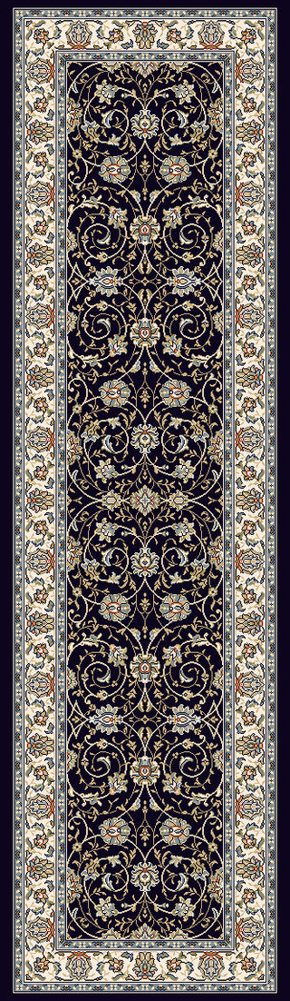 Dynamic Rugs Ancient Garden 57120 Blue/Ivory Area Rug Finished Runner Image