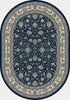 Dynamic Rugs Ancient Garden 57120 Blue/Ivory Area Rug Oval Image
