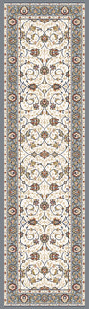 Dynamic Rugs Ancient Garden 57120 Ivory/Light Blue Area Rug Finished Runner Image