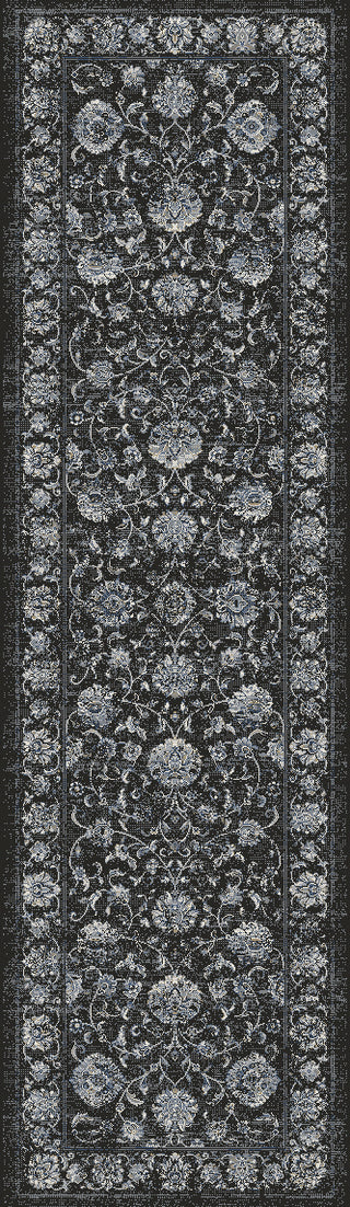 Dynamic Rugs Ancient Garden 57126 Charcoal/Silver Area Rug Finished Runner Image