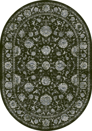 Dynamic Rugs Ancient Garden 57126 Charcoal/Silver Area Rug Oval Image