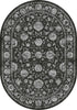 Dynamic Rugs Ancient Garden 57126 Charcoal/Silver Area Rug Oval Image