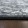 Dynamic Rugs Ancient Garden 57126 Charcoal/Silver Area Rug Detail Image