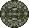 Dynamic Rugs Ancient Garden 57126 Charcoal/Silver Area Rug Round Image