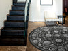 Dynamic Rugs Ancient Garden 57126 Charcoal/Silver Area Rug Lifestyle Image Feature