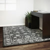 Dynamic Rugs Ancient Garden 57126 Charcoal/Silver Area Rug Lifestyle Image