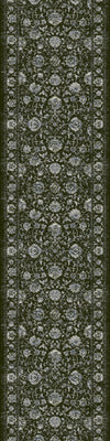 Dynamic Rugs Ancient Garden 57126 Charcoal/Silver Area Rug Roll Runner Image