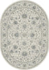 Dynamic Rugs Ancient Garden 57126 Cream Area Rug Oval Shot