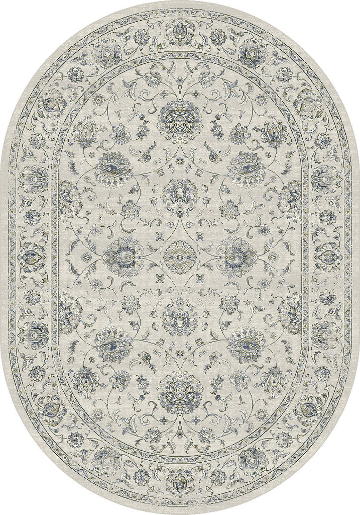 Dynamic Rugs Ancient Garden 57126 Cream Area Rug Oval Shot