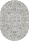 Dynamic Rugs Ancient Garden 57126 Silver/Grey Area Rug Oval Image