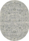 Dynamic Rugs Ancient Garden 57126 Silver/Grey Area Rug Oval Image