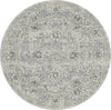 Dynamic Rugs Ancient Garden 57126 Silver/Grey Area Rug Round Image