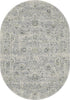 Dynamic Rugs Ancient Garden 57126 Silver/Grey Area Rug Oval Shot