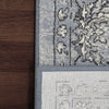 Dynamic Rugs Ancient Garden 57136 Steel Blue/Cream Area Rug Detail Image